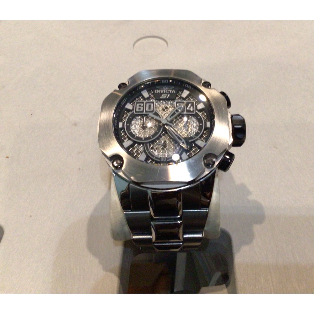 INVICTA 19429 S1 RALLY CHRONOGRAPH BLACK DIAL STAINLESS STEEL MEN'S WATCH